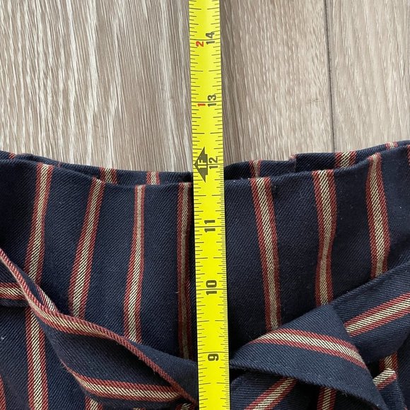 Zara | High Waisted Pinstripe Paper Bag Pants - Size S - Picture 11 of 12